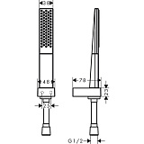 Душевой набор Hansgrohe Rainfinity 100 1 jet 160 см 26856000 со шлангом