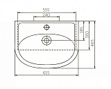 Тумба под раковину Corozo Кентис 60 белая SD-00000314