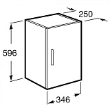 Шкафчик Roca Debba 60 венге ZRU9302711
