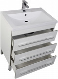 Тумба под раковину Aquanet Верона 75 белый (напольная 3 ящика) 00178254