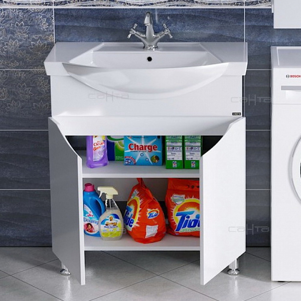 Тумба под раковину Сатурн 75 2 дверки Санта 700228