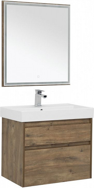 Мебель для ванной Aquanet Nova Lite 75 дуб рустикальный (2 ящика) 00254218