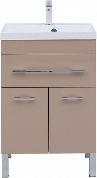 Тумба под раковину Aquanet Верона 60 капучино (1 ящик, 2 дверцы) 00304534