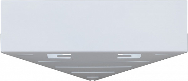 Полка Aquanet Магнум 28x28 белая матовая, угловая 00302237