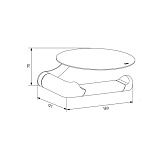 Бумагодержатель с овальной полкой, нержавеющая сталь, NOА, черный матовый, IDDIS,NOABL00i43