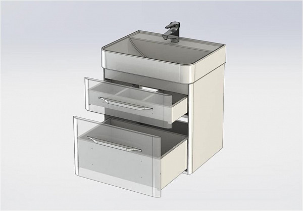 Тумба под раковину Aquanet Виченца 60 белый 00196252