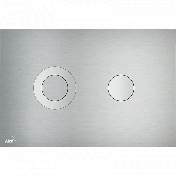 Клавиша смыва AlcaPlast FLAT ALUNOX TURN металл–матовый
