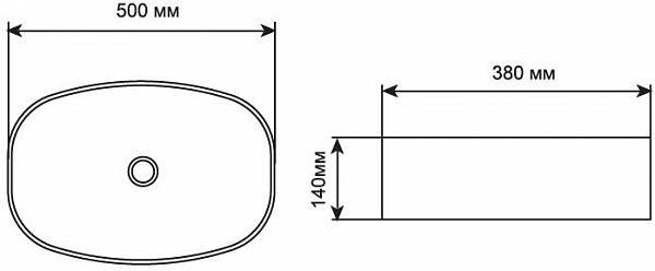 Раковина Aquanet Fine-1 50 FINE-1