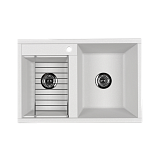 Мойка для кухни Aquaton Делия 78 DBL 2 чаши жемчуг 1A723132DE240