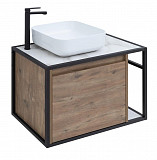 Тумба под раковину Aquanet Nova Lite Loft 75 L дуб рустикальный 00261658