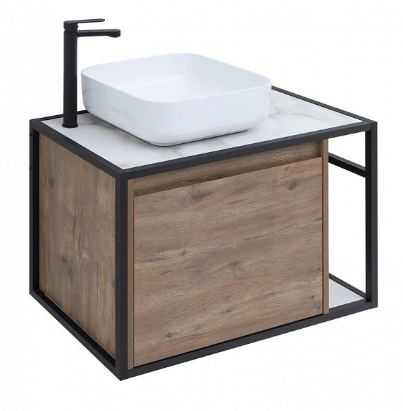 Тумба под раковину Aquanet Nova Lite Loft 75 L дуб рустикальный 00261658