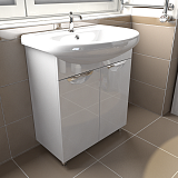 Тумба Emmy Милли 55 с раковиной Уют