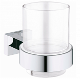 Стакан с держателем для зубных щеток Grohe Essentials Cube 40755001 Хром