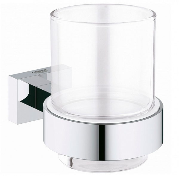 Стакан с держателем для зубных щеток Grohe Essentials Cube 40755001 Хром