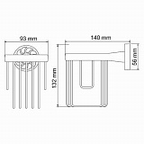 Держатель освежителя Wasserkraft Isen K-4045