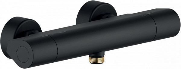 Смеситель для душа Nobili Seven SE124030BM Velvet black с термостатом, матовый черный