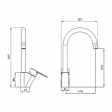 Смеситель "Koller Pool" KVADRO Arc для кухни