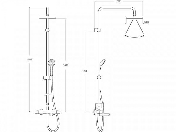 Душевая стойка Roca Victoria-T 5A2718C00