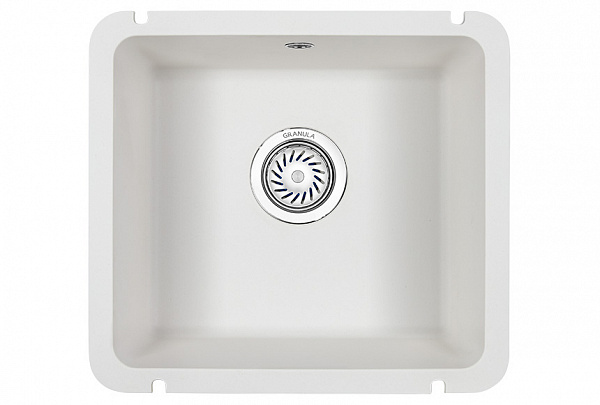 Мойка кухонная Granula квадратная кварц 3601, АРКТИК