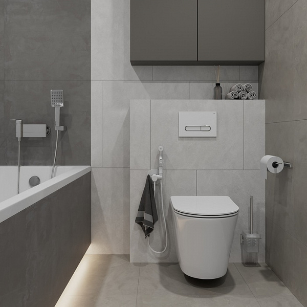 Клавиша смыва, универсальная, белая, Unifix, 001, IDDIS, UNI01WCi77