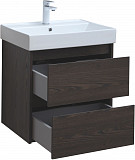 Тумба под раковину Aquanet Nova Lite 60 дуб черный (2 ящика) 00287894