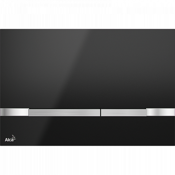 Клавиша смыва AlcaPlast FLAT COLOR STRIPE Черная