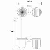 Держатель освежителя и щетки для унитаза Wasserkraft Lippe K-6535