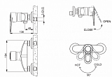 Смеситель для душа Bravat Loop F9124182CP-01-RUS