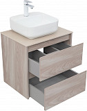Тумба под раковину Aquanet Nova Lite 60 орех светлый (2 ящика) 00287884