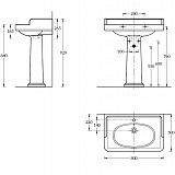 Раковина на тумбу Kerama Marazzi Pompei PO.wb.80