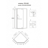Душевой уголок Grossman Pragma PR-90GD 90x90