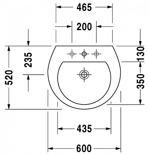 Раковина Duravit Darling New 2621600000 60 см