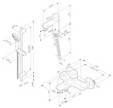 F40985B00 X-Joy S, набор 3в1: см-ль д/умывальника, см-ль д/ванны/душа, душевой комплект, шт.