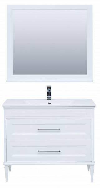 Мебель для ванной Aquanet Бостон М 100 белый (лит. мрамор) 00258284