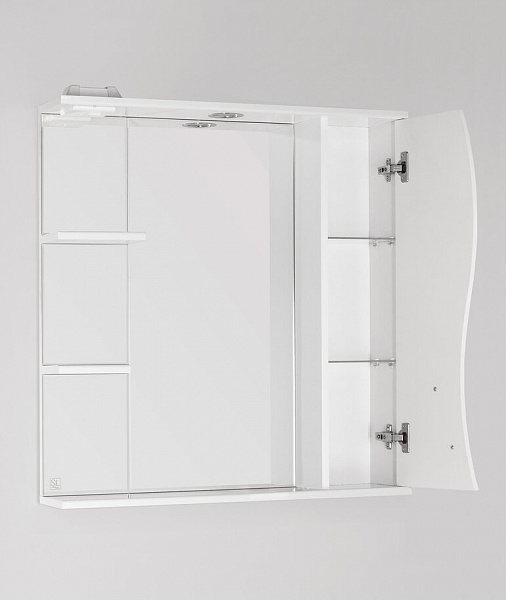 Зеркальный шкаф Style Line Амелия 75х83 со светом