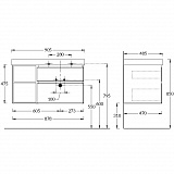 Тумба для раковины Kerama Marazzi Cubo 90 см CU.90rh\LIM