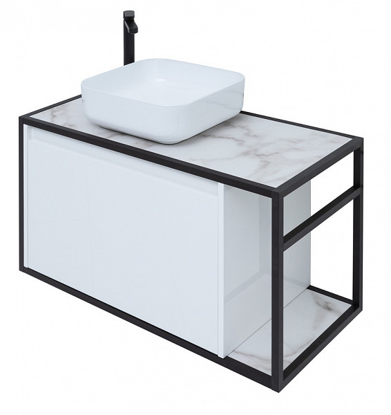 Тумба под раковину Aquanet Nova Lite Loft 90 L белый 00261652
