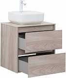 Тумба под раковину Aquanet Nova Lite 60 орех светлый (2 ящика) 00287884