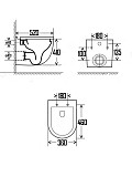 AQM2010 Унитаз подвесной AQUAme сиденье SoftClose, технология смыва Rimless QUIET, скрытый крепеж. 520х360х410