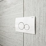 Клавиша смыва Point Виктория PN44061WC для инсталляции, белая/хром