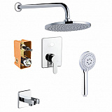 Промо-комплект встраиваемый для душа AZARIO TEVIS, хром (AZ-15490721)