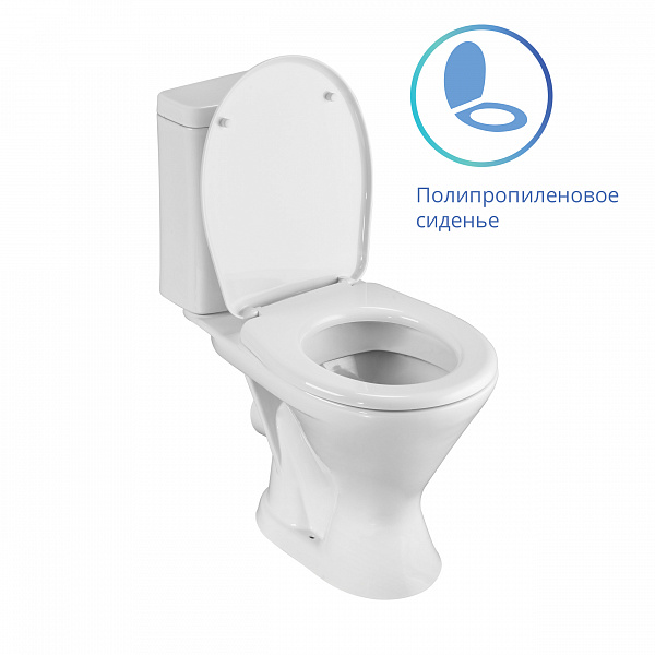 Унитаз-компакт Santeri Грация с горизонтальным выпуском 1.P210.3.S00.00B.F