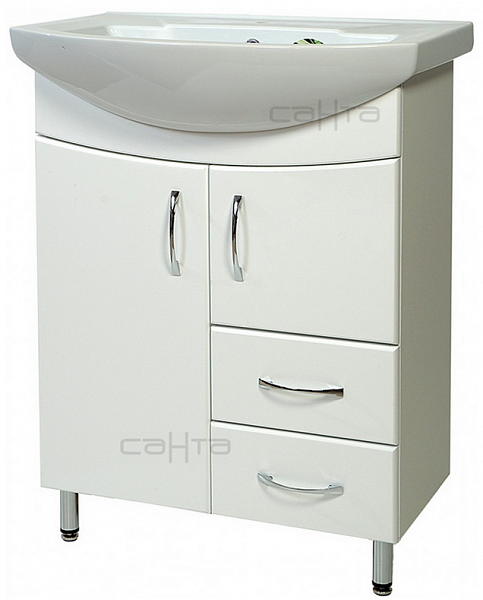 Тумба под раковину Элеганс 65, 2 ящика Санта 201103