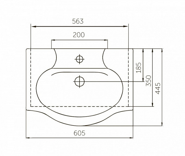 Раковина Элегия 60 SD-00000005