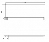 Панель для ванны фронтальная Cersanit Universal PA-TYPE1*150