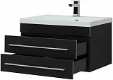Тумба под раковину Aquanet Верона 75 New черный матовый 00272427