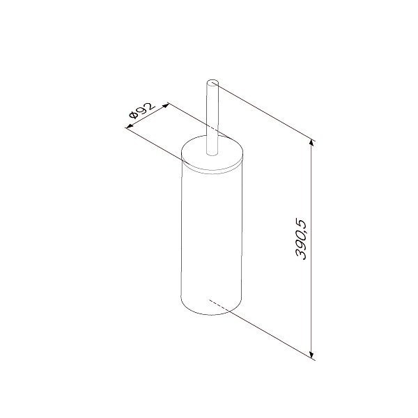 A7433500 Sense L, Стойка с туалетной щеткой, сталь