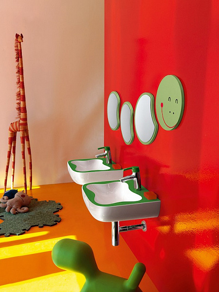 Рукомойник Laufen Florakids 8.1503.1.072.104.1 зеленый