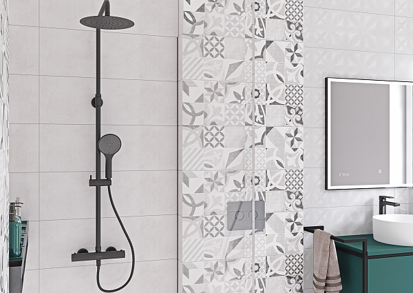 Душевая система BRASKO BLACK с термостатом Cersanit 63112