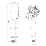 Лейка для душа, бронза, Oldie, IDDIS, OLD3F01i18